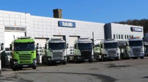 Verkstad för Scania lastbilar