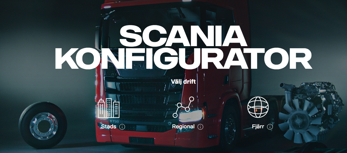 Konfigurera din nästa Scania